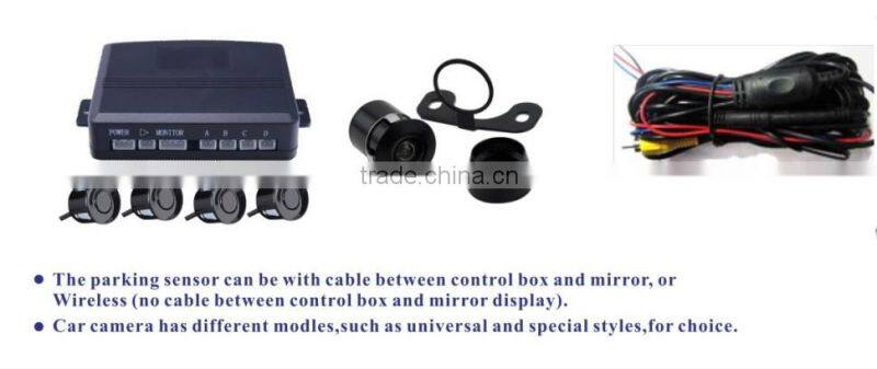 Multi-function rearview mirror system with GPS+Video Recorder+ Radar Detection+ Bluetooth+ Parking sensor system+FM