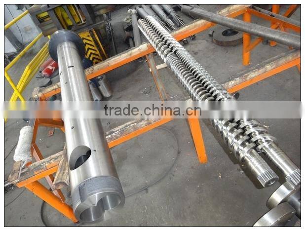 extruder parallel twin China screw barrel for plastic machine