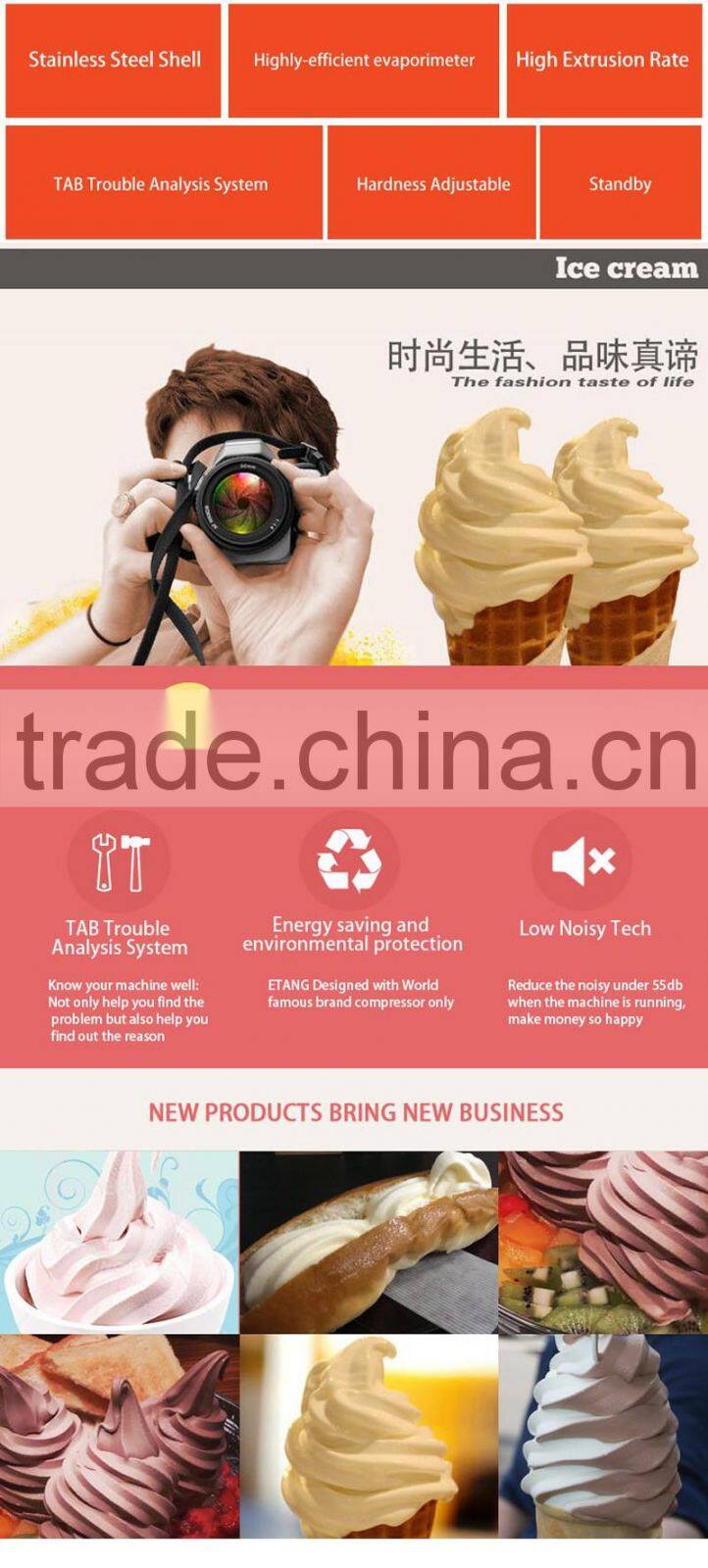 2+1 Mixed Flavors Used Commerical Ice Cream Machine With Good Price,CE approved