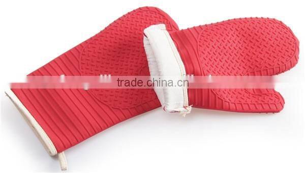 Custom printed christmas heat resistant silicone kitchen oven mitts