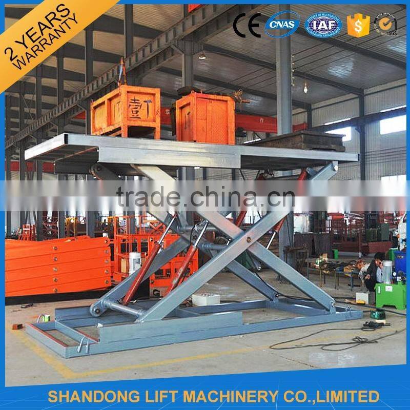 Hydraulic 3000kg Car Scissor Lift for Basement Parking