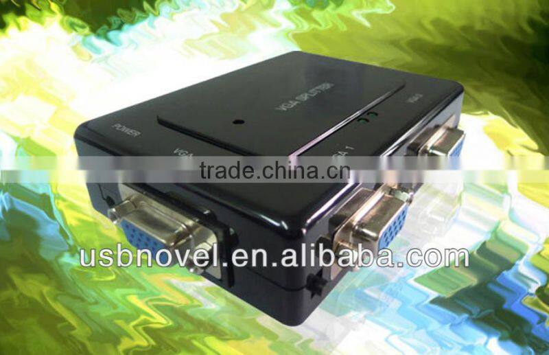 VGA 2 port Splitter,vga splitter,2 ports vga adapter in hight quality