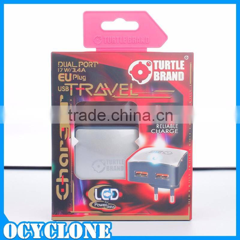 Alibaba supplier universal usb power adapter 5V EU plug with retail package