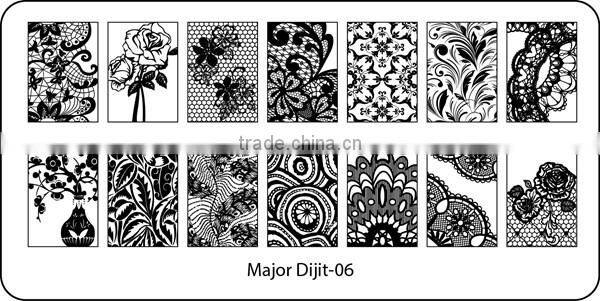 Major 07 hot new nail art plate,2016 nail art plate