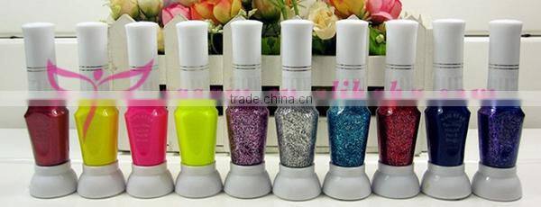 Colorful two way use nail polish pen