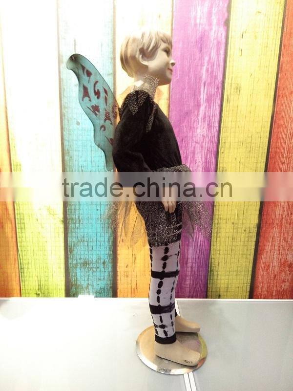 cheap wholesale child fairy costumes 1year baby girl black chiffon fairy dress