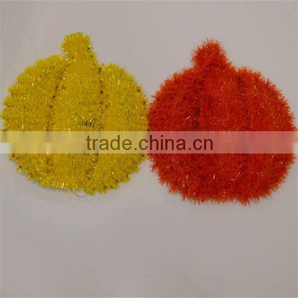 Colorful Holographic Leaves PVC 16" Tinsel Garland For Christmas Decorations