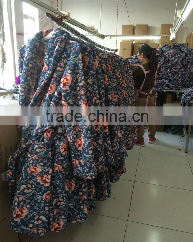 100% Polyester Brushed Cheapest Fleece Blanket