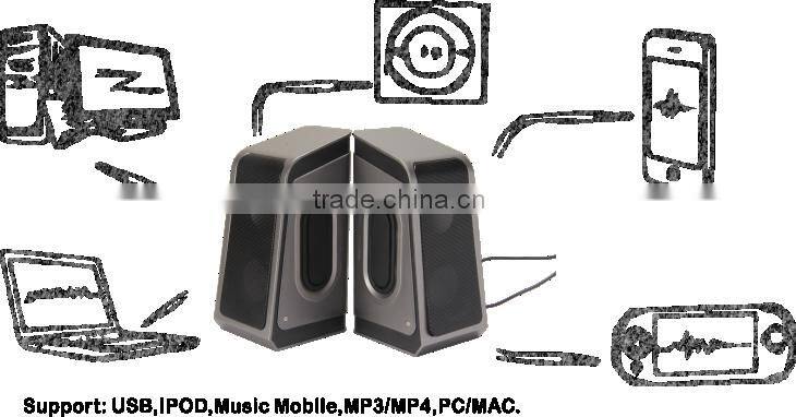 Fashsion style 2.0speaker active type for mobile phones