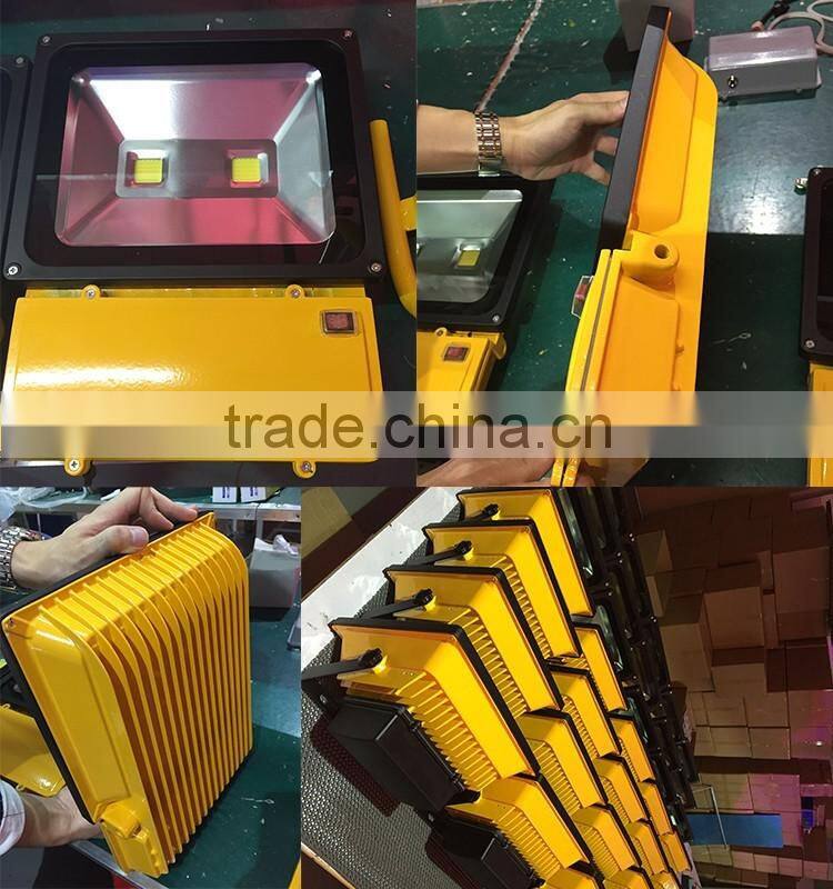 IP65 waterproof handheld 100W led rechargeable flood light with CE RoHS