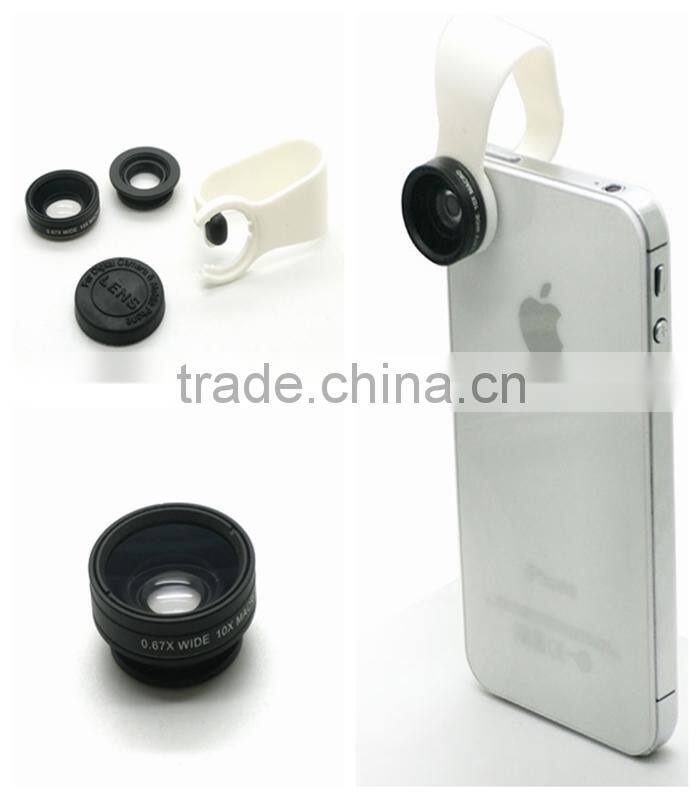 mobile phone zoom lens 10x macro Lens no dark corner shadow wide-angle lens for iphone samsung htc xiaomi