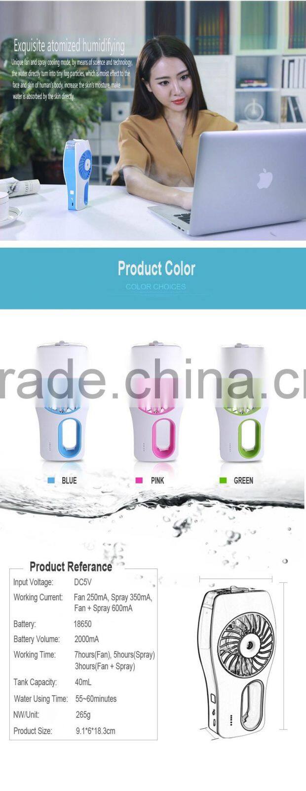 Hot Sell Summer Best Gift USB Fan Mini Electric Handheld Portable USB Fan