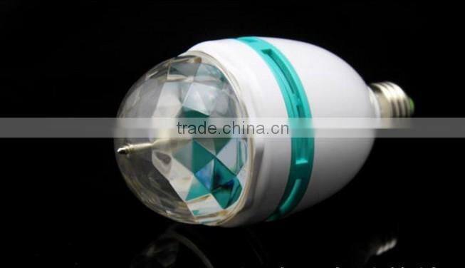 magic rgb led full color rotating lamp B22 base