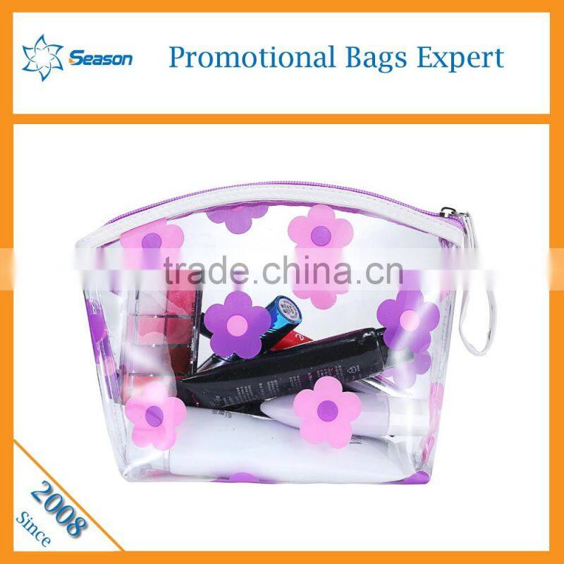 2016 hot sale wash bag clear makeup bag pvc cosmetic bag
