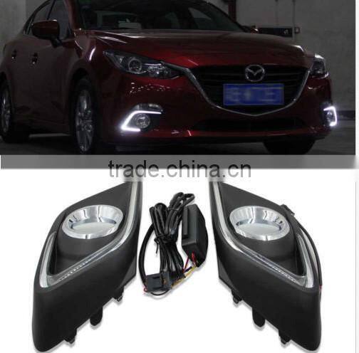 LED Daytime Day Fog Lights DRL lamp For For Mazda 3 Axela 2014 up
