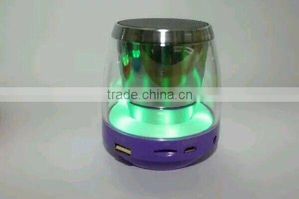 New Led Light Wireless Bluetooth Speaker Portable Speaker Mini Audio Subwoofer Mobile Phone Stereo Speaker TF Card Hands Free