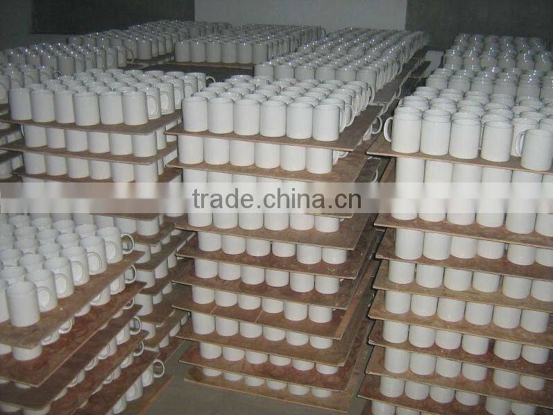 JT-7102 Stoneware Straight Sublimation Coated Mug for Heat Transfer Printing