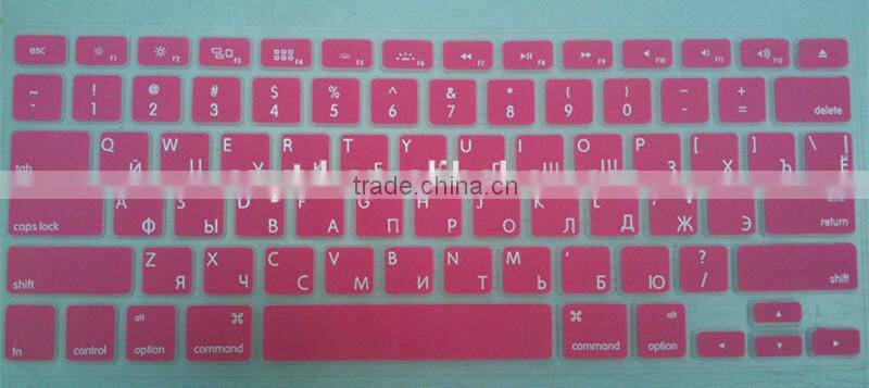 14color EU multilingual Silicone Keyboard protector Cover for laptop