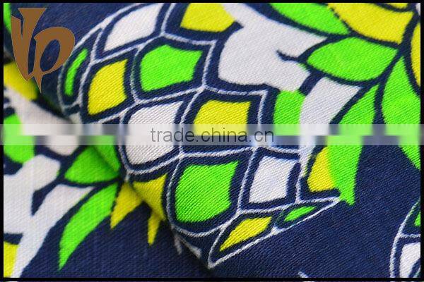 2015 new design Thailand style 51%linen 49%cotton print fabric/ linen cotton fabric/ linen fabric/ cotton fabric for t shirt