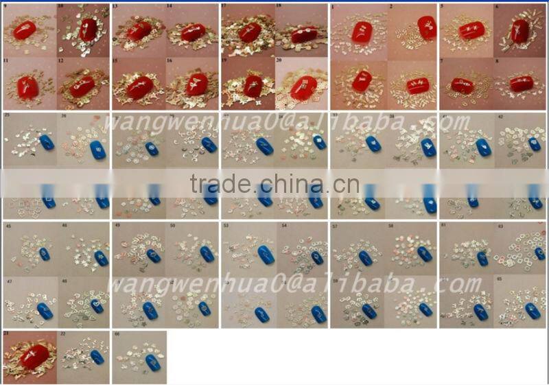 Newest Hollow flower metal gold 3D nail art decoration nail art suppliers