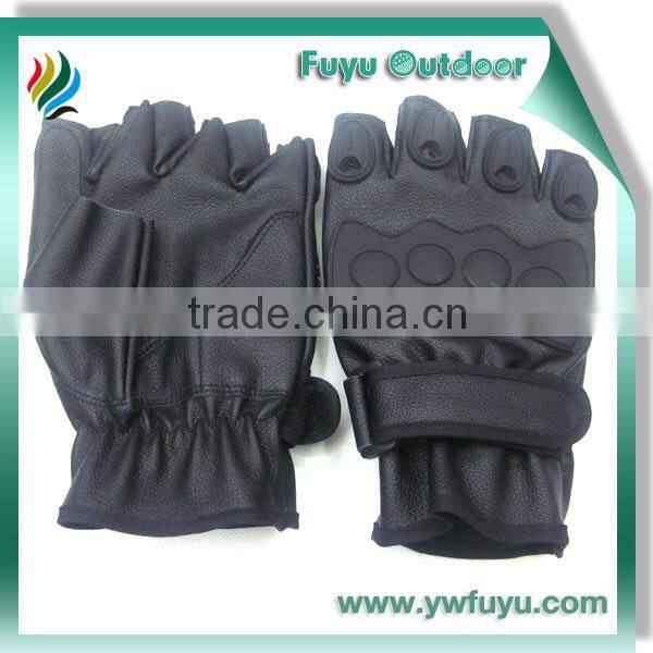 half finger police gloves