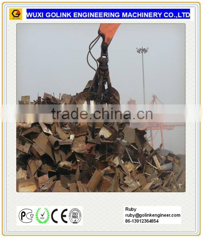hydraulic orange peel grab for crane
