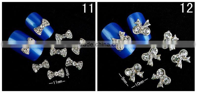 2016 New fashion butterfly opoola nail art decoration 3D nail art metal stud