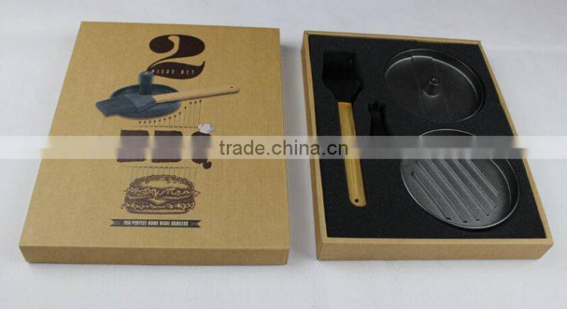 burger press BBQ gift set