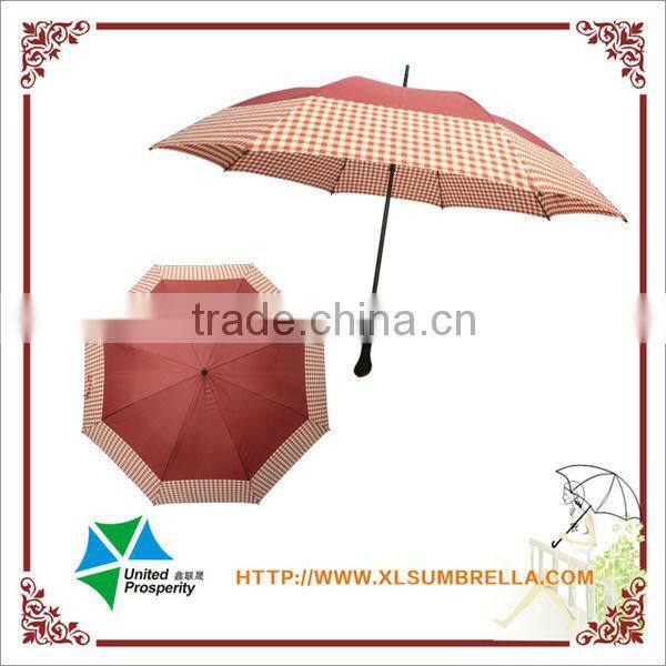 27" Fiberglass overedge auto open golf umbrella