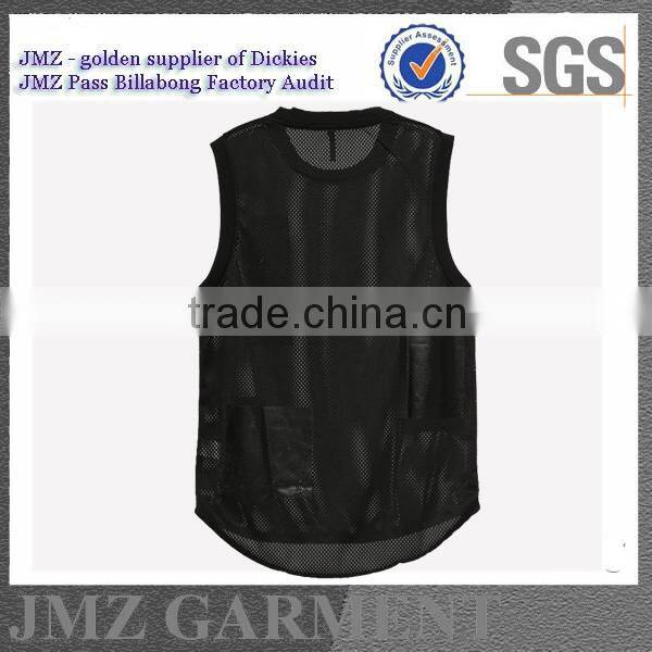 100% polyester sports vest for fashion man OEM singlet