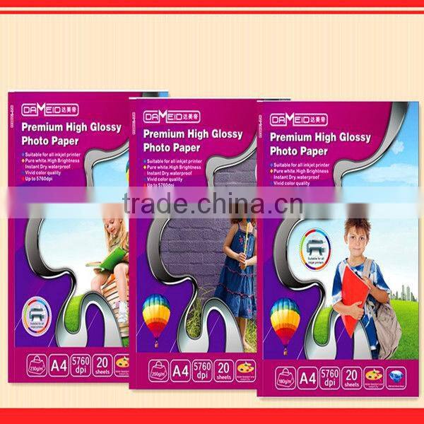 Factory 140g double sided high glossy inkjet photo paper