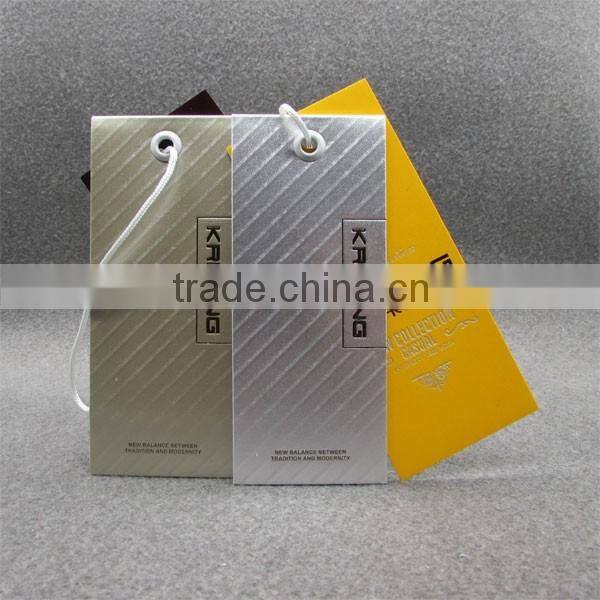 Stripes Silver Color Paper Tags For Labels