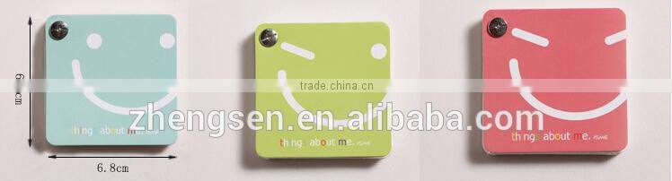 Lovely loose-leaf memo pad with rivet for promotional gift
