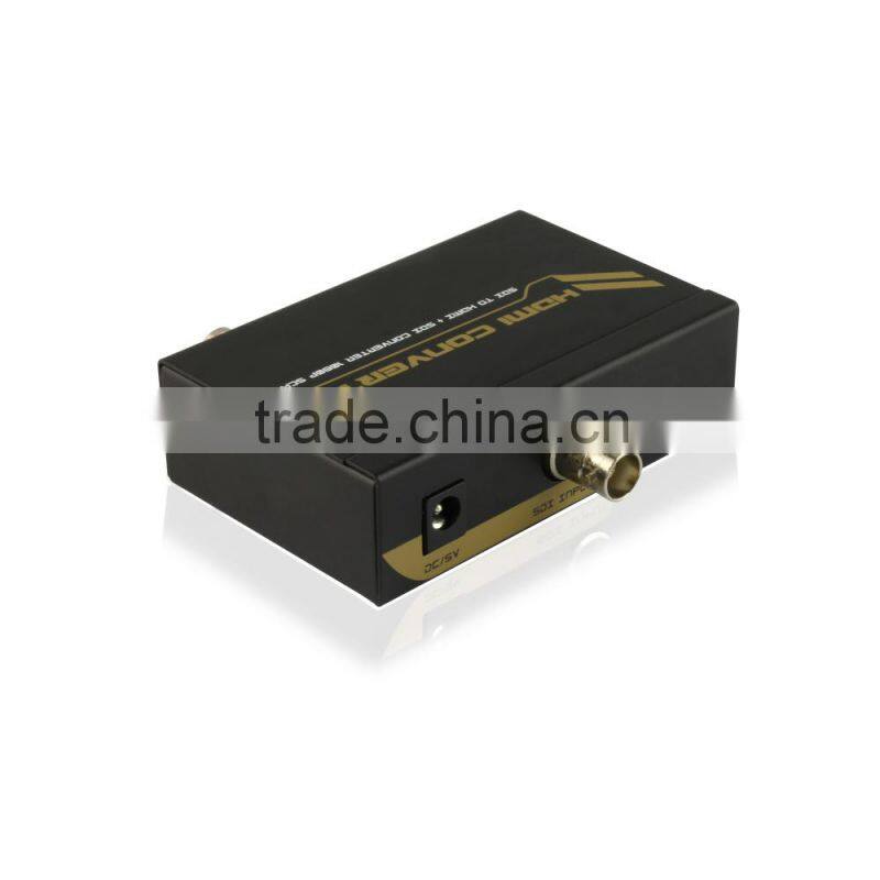 SDI To HDMI +SDI Converter with Scaler, Output to an HDMI Display for 15m max, SDI display for 100m max