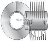 Refrigeration tube and fin air cooled condenser