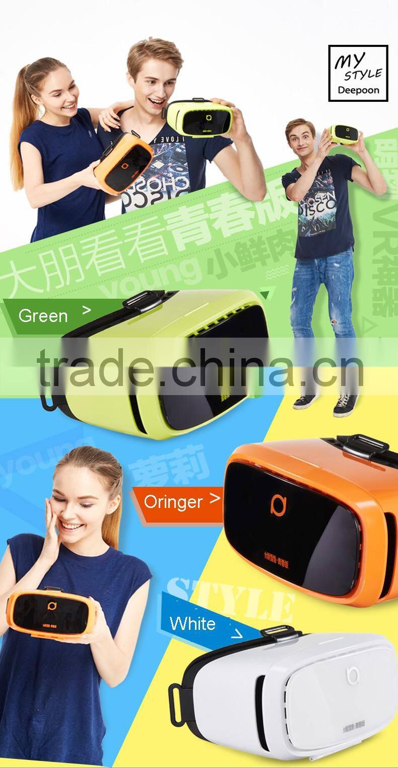 2016 New Inventions News Virtual Reality Glasses Vr Headset Deepoon V2Y Best Price Vr Shinecon 3D Glasses