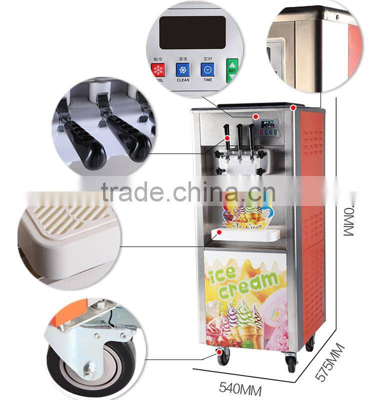 RB-818 Soft Ice 3 flavor Ice Cream Vending Device