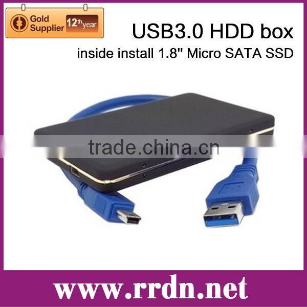 USB3.0 HDD box inside use Micro SATA SSD
