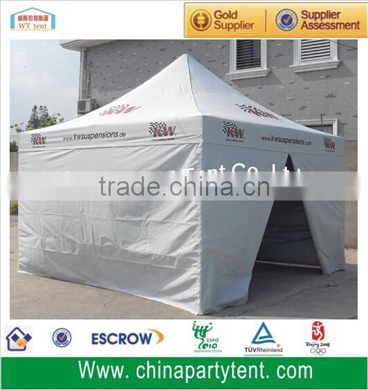 Waterproof canvas printed promotional foldable aluminum frame gazebo tent