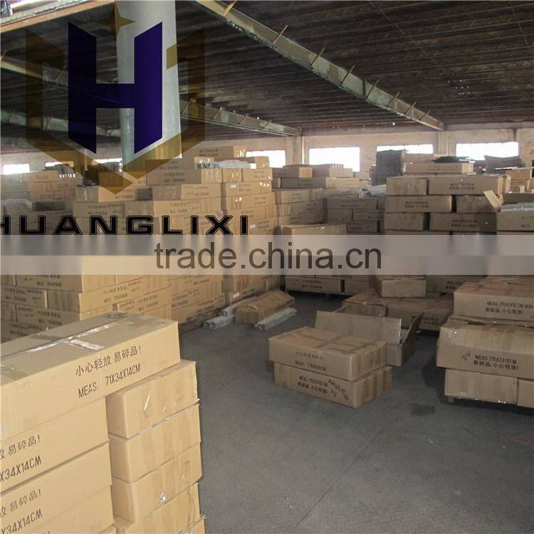 Cost effective composite table frame, composite plastic base, black table feet