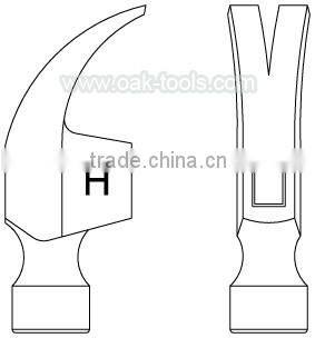 Non-Magnetic TC4 for aviation Titanium CARPENTERS HAMMER