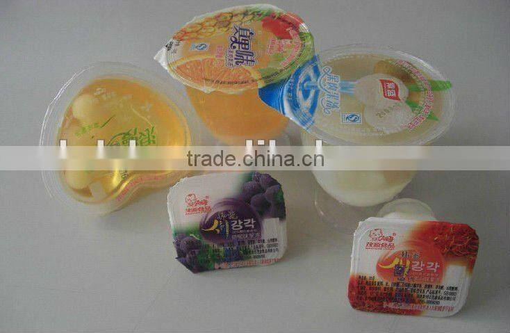 hot sell printed easy peelable plastic pet/cpp lid film for pp cups