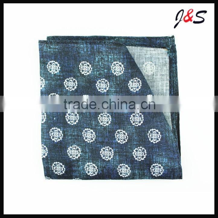 Wholesale mens printing linen pocket squares