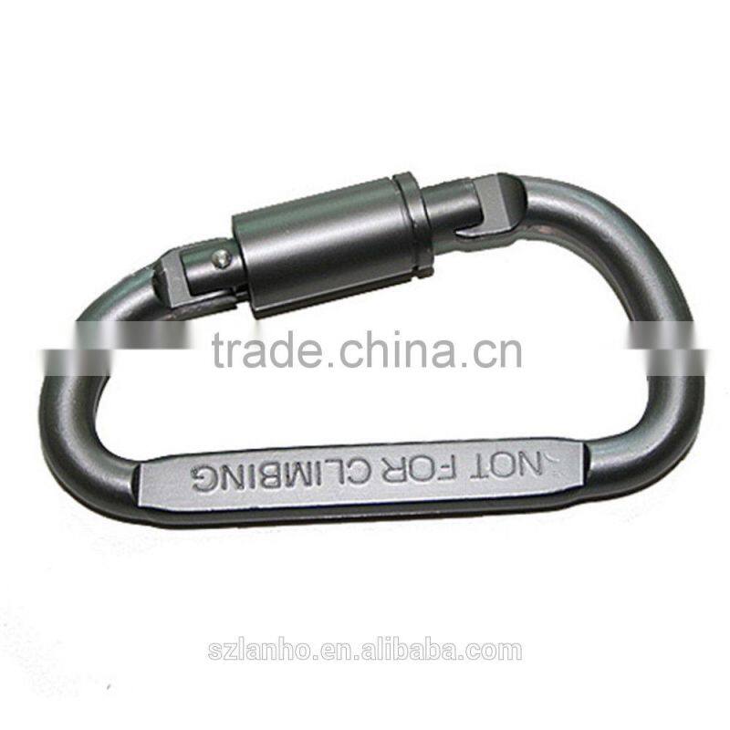 2015 Carabiner Screw Lock Bottle Hook Buckle Hanging Padlock Key Chain for Camping