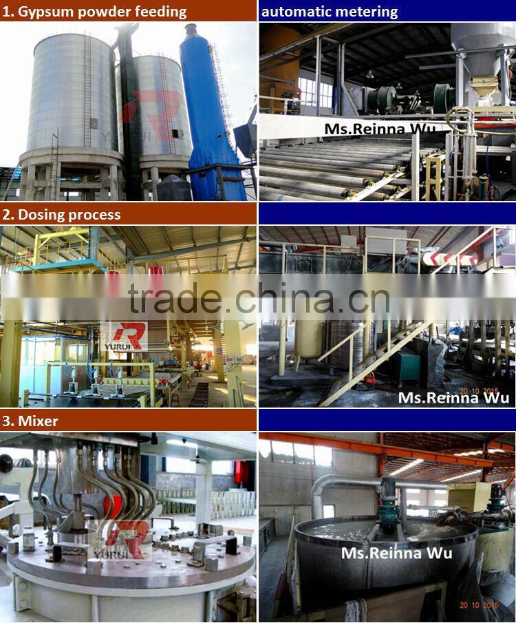 New Condition and Automatic Grade gypsum board manufacturing machine/gypsum board production line with knauf technology
