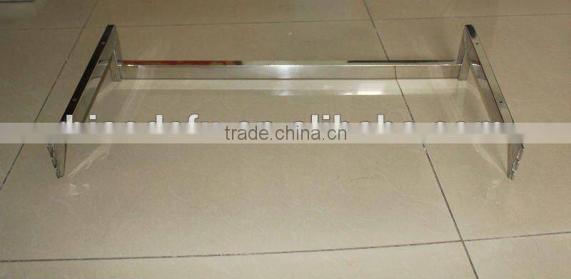 Steel U-shaped clothes hanging pole