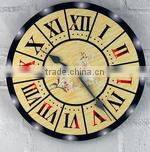 sublimation antique wood wall clock face custom size