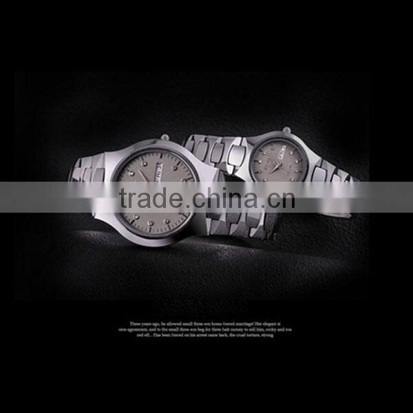 fashion watches simple and elegant Comfortable Tungsten steel watch with diamonds chinese wholesales watch Dual calendar