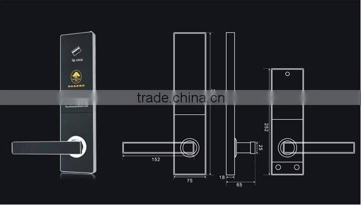 Electronic hotel lock RFID keyless door lock smart hotel lock
