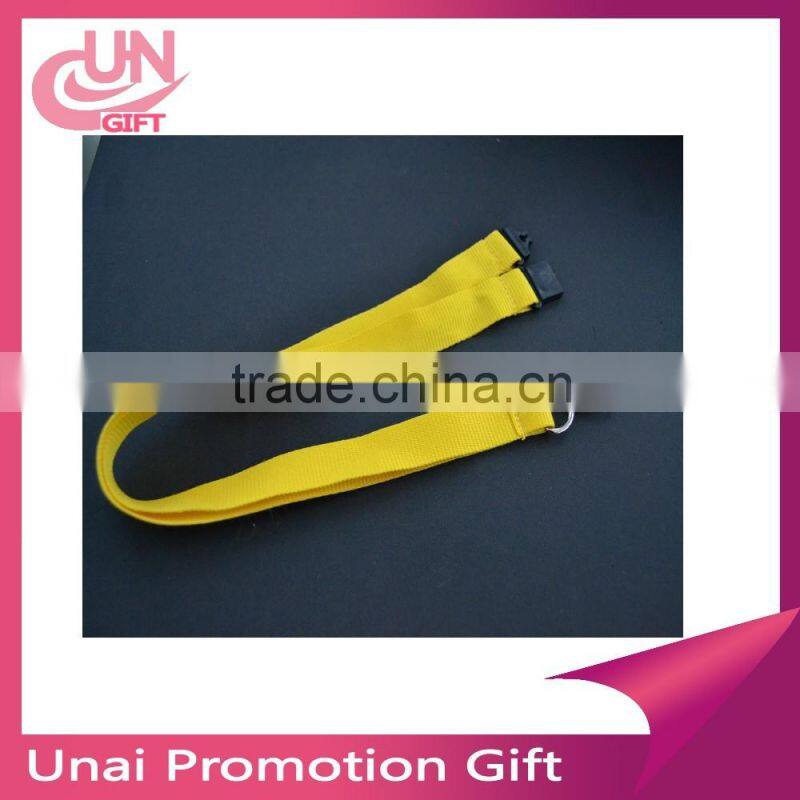 Wholesale Polyester Strap Solid Color Breakaway Lanyard Id Badge Flat Mobile Key Holder key chain mixed colros